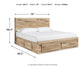 Hyanna  Panel Storage Bed With 1 Under Bed Storage Drawer, Dresser And Mirror