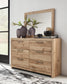 Hyanna  Panel Storage Bed, Dresser, Mirror, Chest And Nightstand