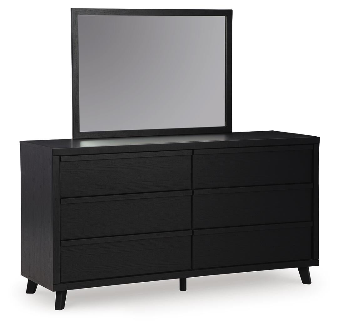 Danziar  Panel Headboard, Dresser, Mirror And Nightstand