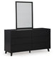 Danziar  Panel Headboard, Dresser, Mirror And Nightstand