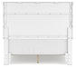 Fortman  Panel Bed With Mirrored Dresser, Chest And Nightstand