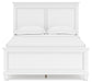 Fortman  Panel Bed With Mirrored Dresser And Nightstand