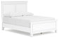Fortman  Panel Bed With Mirrored Dresser And Nightstand