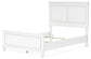 Fortman  Panel Bed With Mirrored Dresser And Nightstand