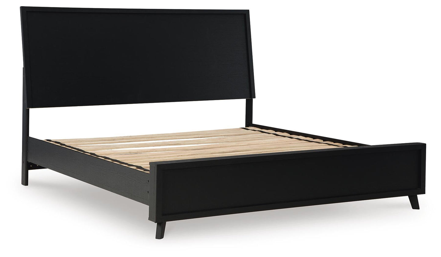 Danziar  Panel Bed, Dresser, Mirror, Chest And Nightstand