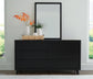 Danziar  Panel Bed, Dresser, Mirror, Chest And Nightstand