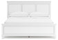 Fortman California  Panel Bed With Mirrored Dresser And Nightstand