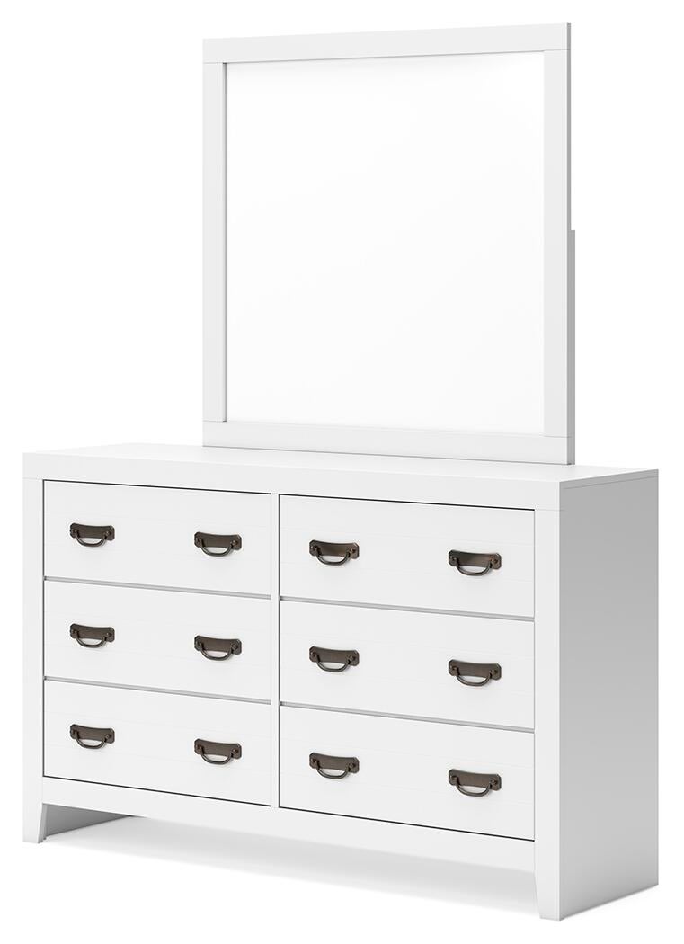 Binterglen  Panel Bed, Dresser, Mirror, Chest And Nightstand