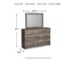 Ralinksi  Panel Bed With Mirrored Dresser