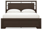 Covetown California  Panel Bed With Mirrored Dresser