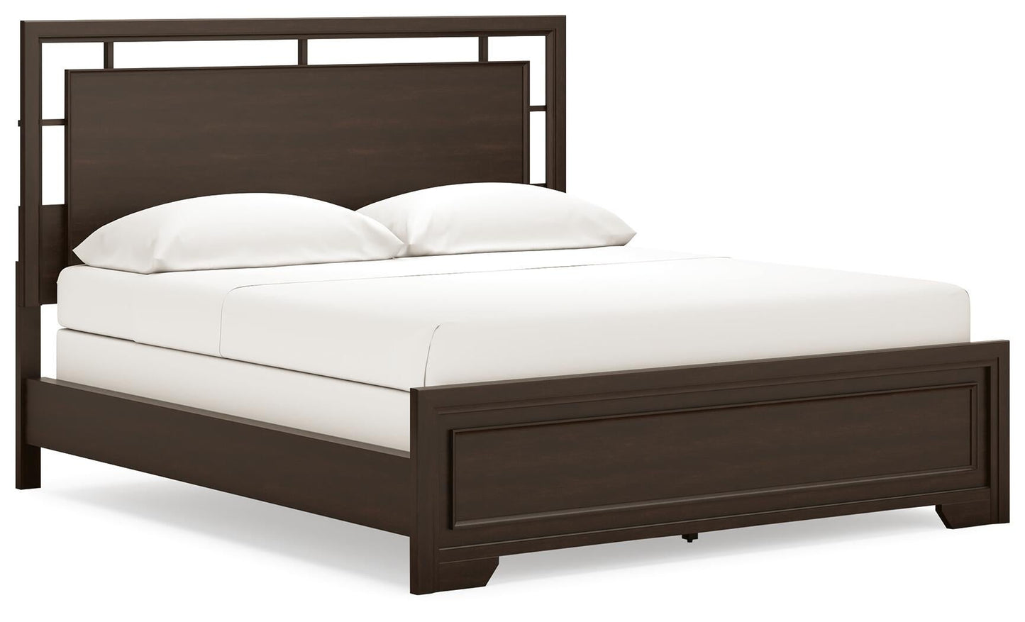 Covetown California  Panel Bed With Mirrored Dresser