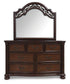 Lavinton  Poster Bed, Dresser, Mirror, Chest And Nightstand