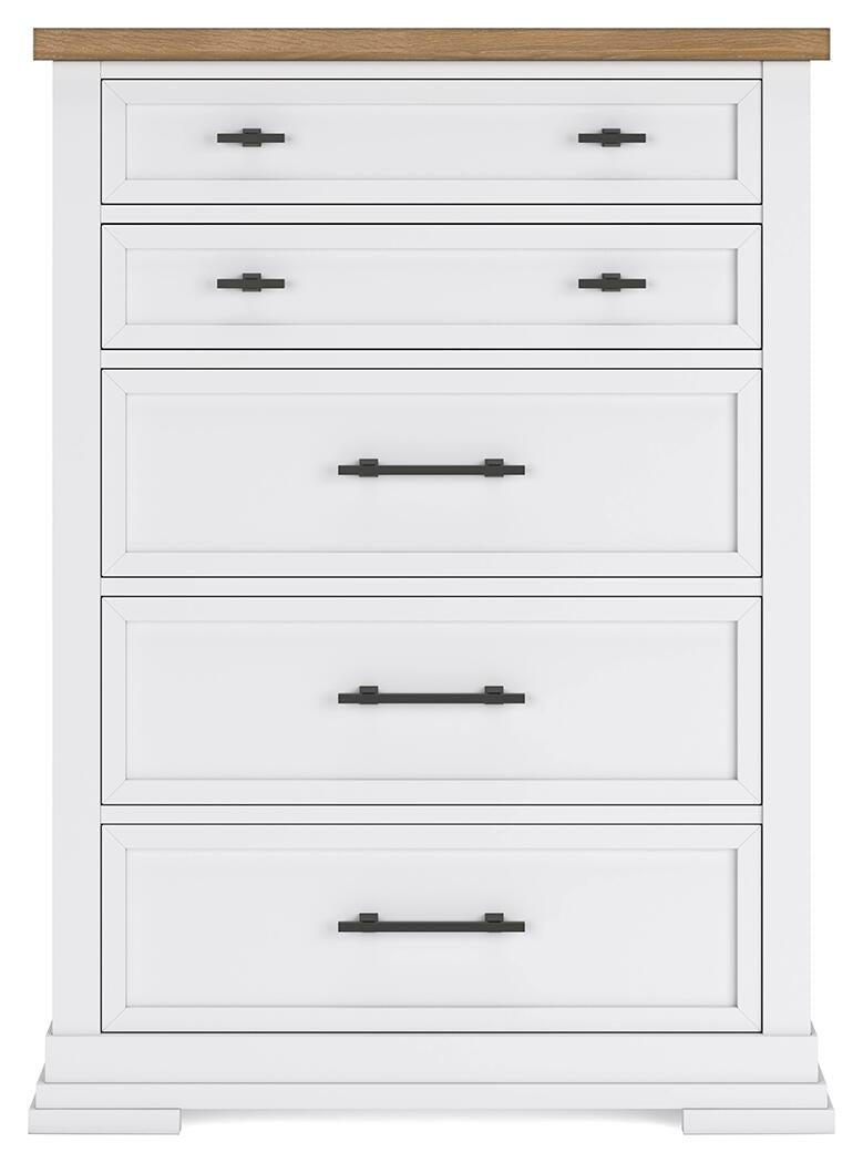 Ashbryn  Panel Storage Bed, Dresser, Mirror, Chest And Nightstand