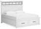 Ashbryn  Panel Storage Bed, Dresser, Mirror, Chest And Nightstand