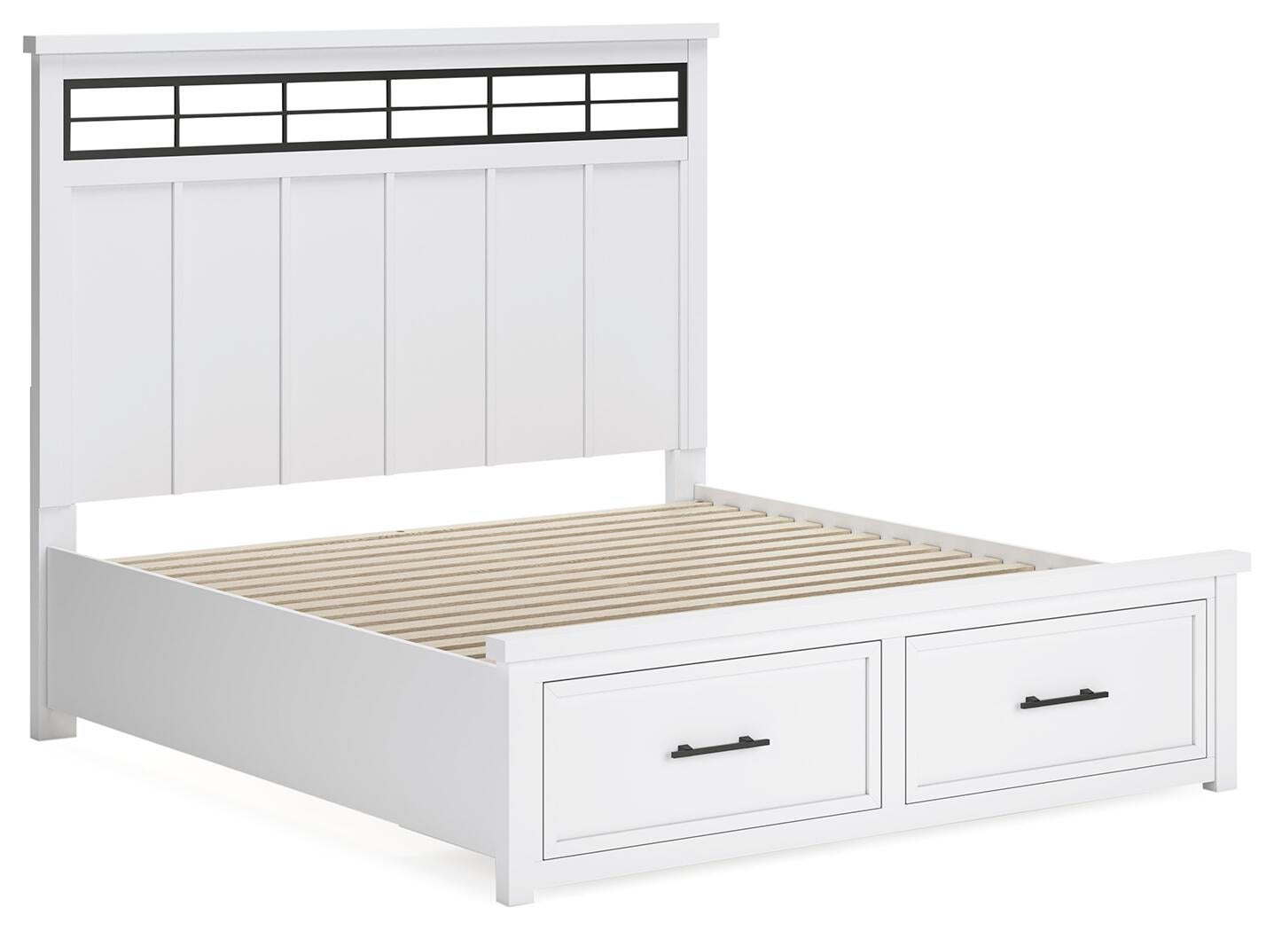 Ashbryn  Panel Storage Bed, Dresser, Mirror, Chest And Nightstand