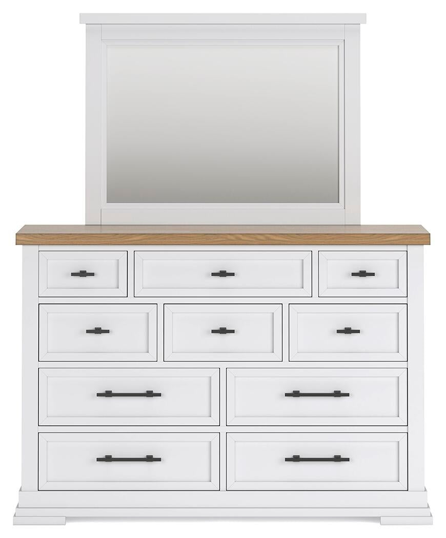 Ashbryn  Panel Storage Bed, Dresser, Mirror, Chest And Nightstand