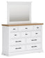 Ashbryn  Panel Storage Bed, Dresser, Mirror, Chest And Nightstand