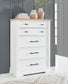 Ashbryn  Panel Storage Bed, Dresser, Mirror, Chest And Nightstand