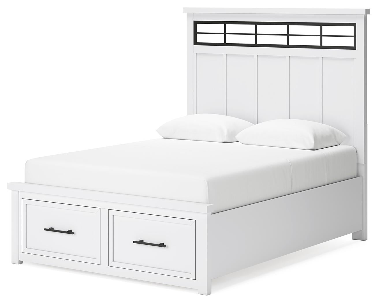 Ashbryn  Panel Storage Bed, Dresser And Mirror