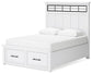 Ashbryn  Panel Storage Bed, Dresser And Mirror