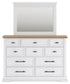 Ashbryn  Panel Storage Bed, Dresser, Mirror And Nightstand