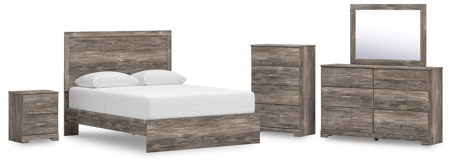Ralinksi  Panel Bed, Dresser, Mirror, Chest And Nightstand