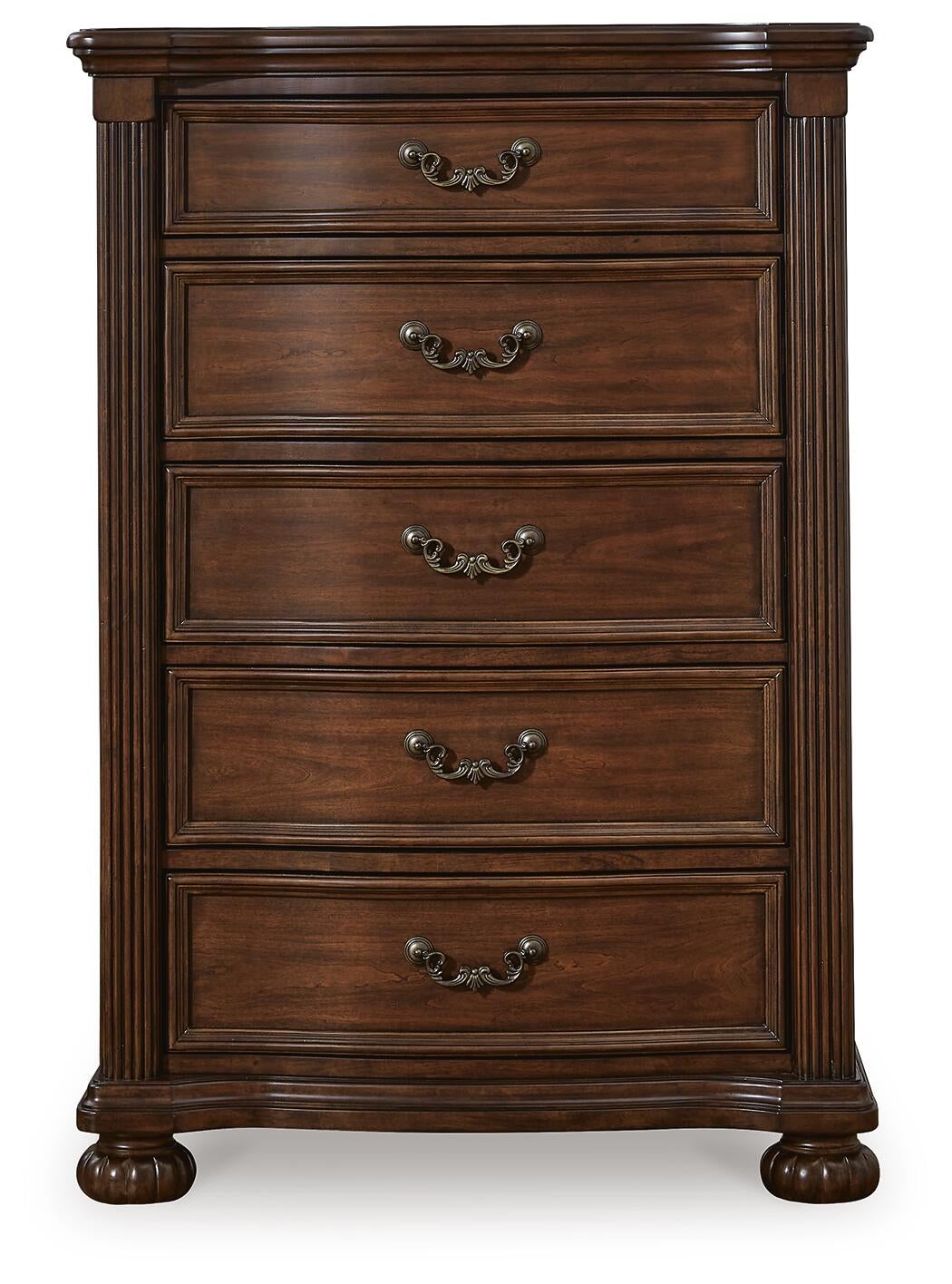 Lavinton California  Poster Bed, Dresser, Mirror, Chest And Nightstand
