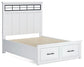 Ashbryn  Panel Storage Bed, Dresser, Mirror And Nightstand