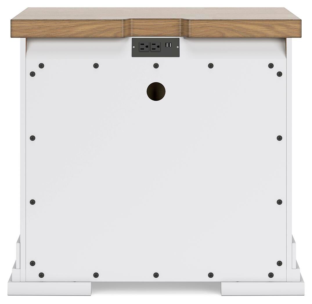 Ashbryn  Panel Storage Bed, Dresser, Mirror And Nightstand