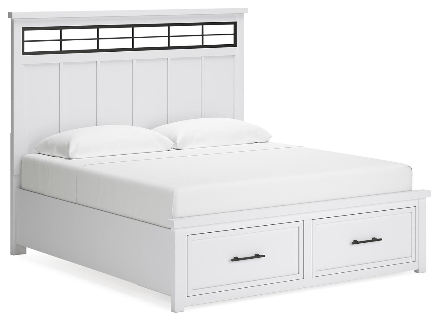 Ashbryn  Panel Storage Bed, Dresser And Mirror