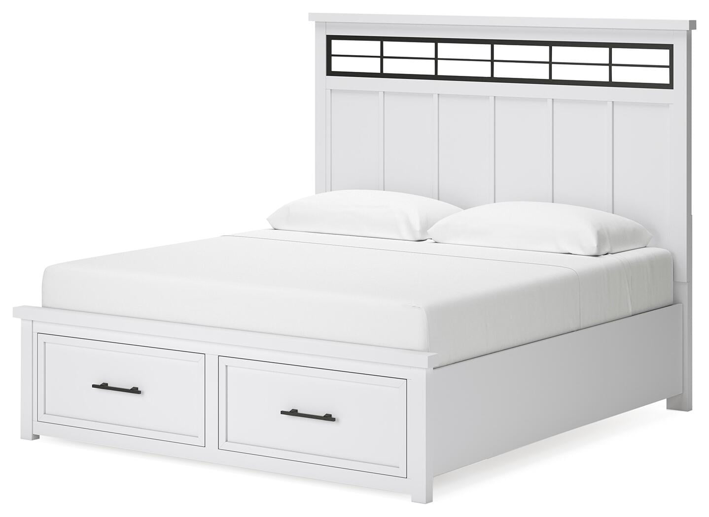Ashbryn  Panel Storage Bed, Dresser And Mirror
