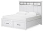 Ashbryn  Panel Storage Bed, Dresser And Mirror