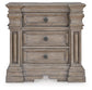 Blairhurst  Panel Bed With Mirrored Dresser And Nightstand