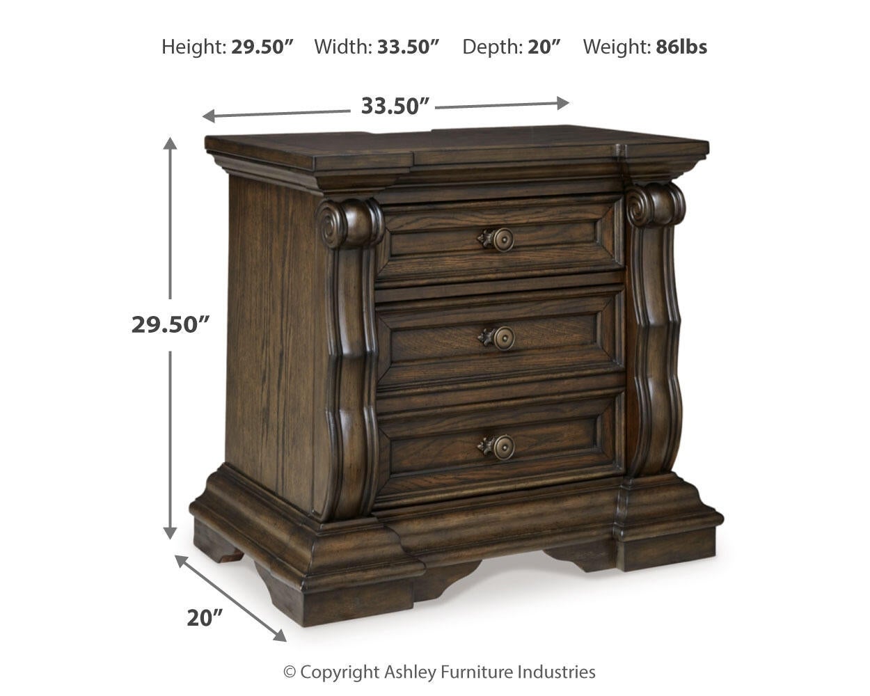 Maylee  Upholstered Bed, Dresser, Mirror, Chest And Nightstand