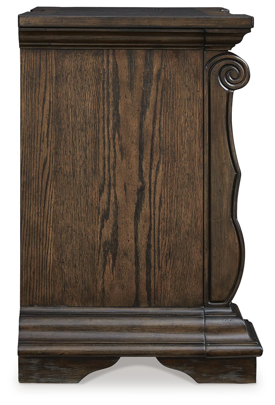 Maylee  Upholstered Bed, Dresser, Mirror, Chest And Nightstand