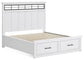 Ashbryn California  Panel Storage Bed, Dresser And Mirror