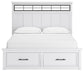 Ashbryn California  Panel Storage Bed, Dresser, Mirror, Chest And Nightstand