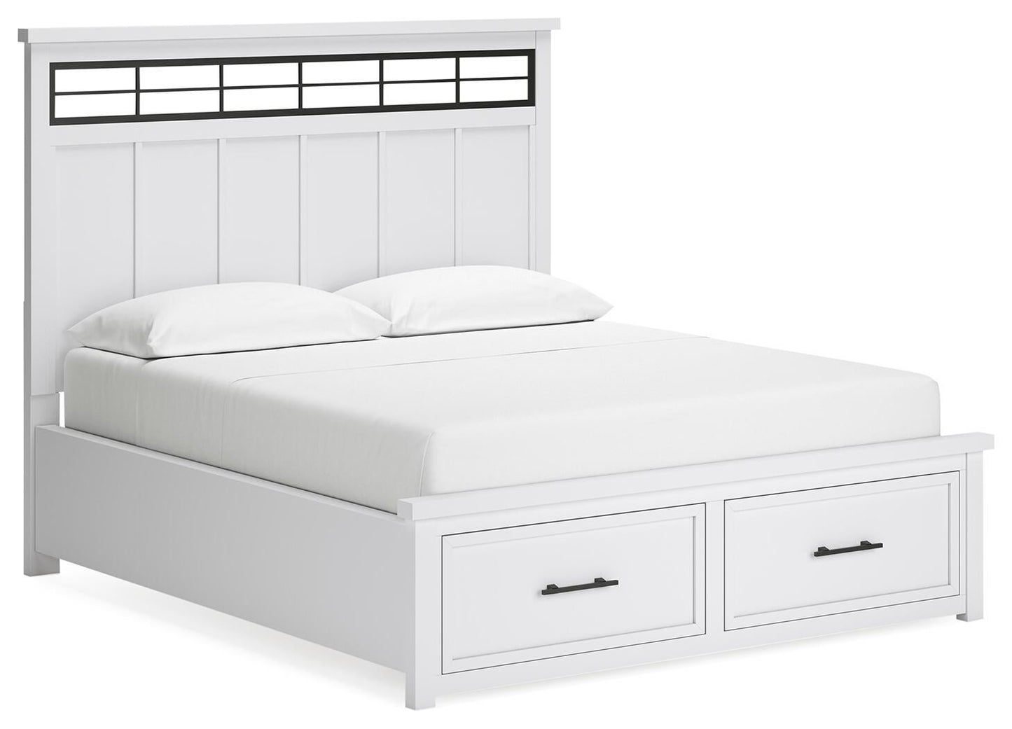 Ashbryn California  Panel Storage Bed, Dresser, Mirror, Chest And Nightstand