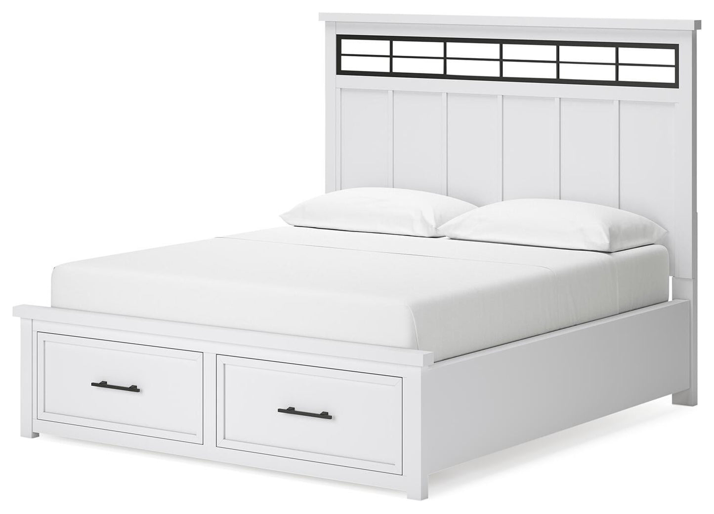 Ashbryn California  Panel Storage Bed, Dresser, Mirror, Chest And Nightstand