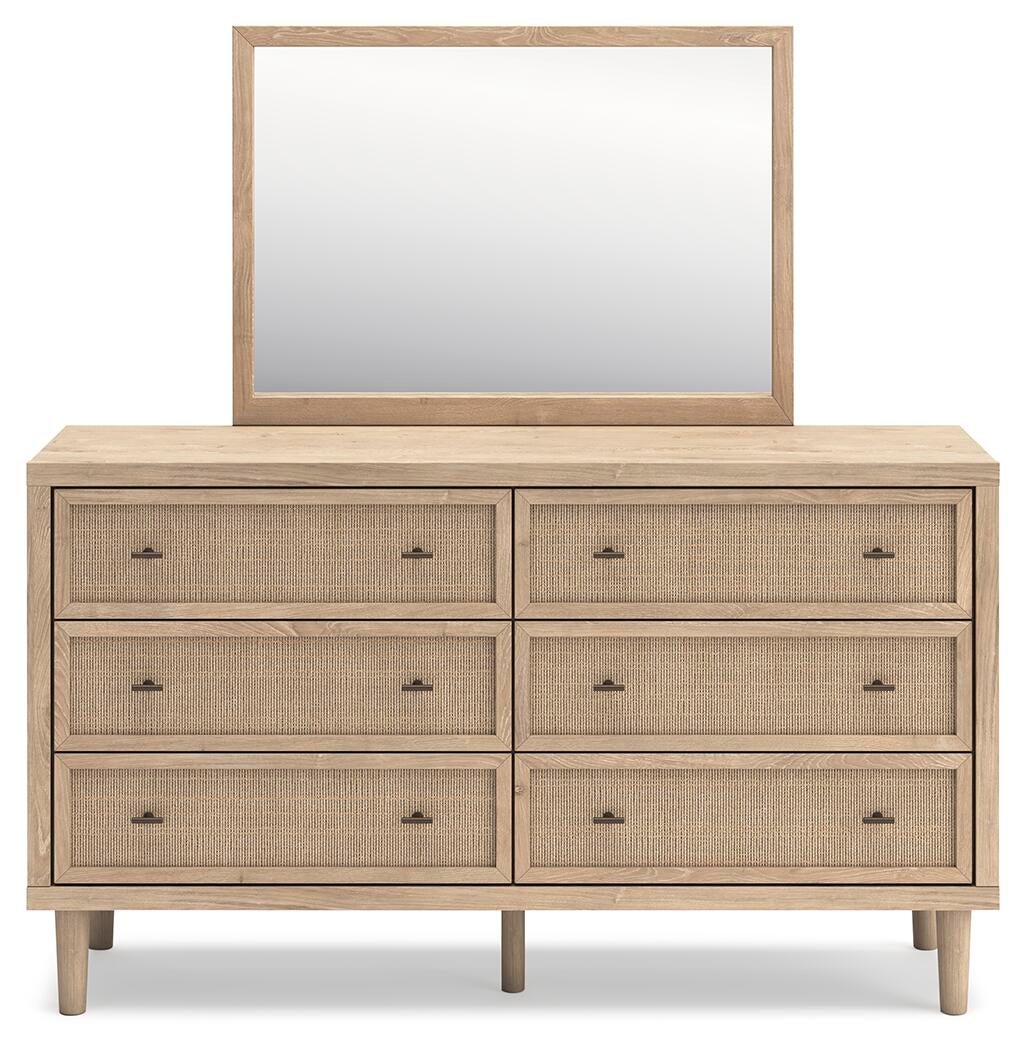 Cielden  Panel Headboard, Dresser And Mirror