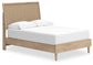 Cielden  Panel Bed With Mirrored Dresser And Nightstand