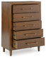 Lyncott  Upholstered Panel Bed, Dresser, Mirror, Chest And Nightstand