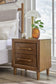Lyncott  Upholstered Panel Bed, Dresser, Mirror, Chest And Nightstand
