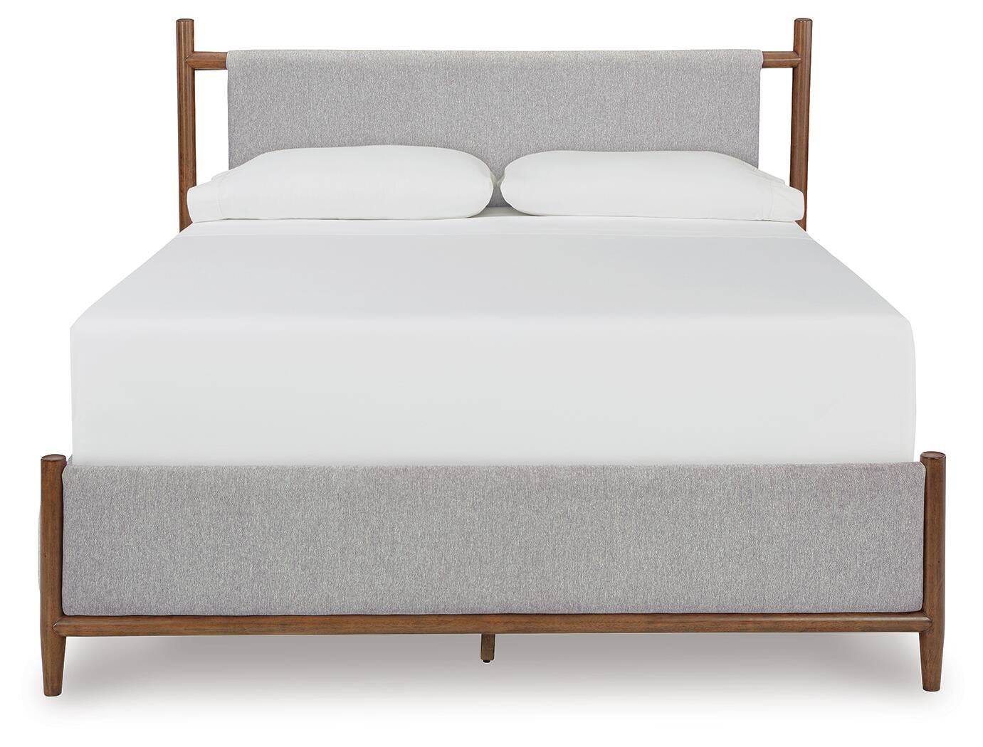 Lyncott  Upholstered Bed, Dresser, Mirror, Chest And Nightstand