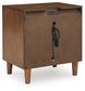 Lyncott  Upholstered Bed, Dresser, Mirror, Chest And Nightstand