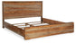 Dressonni California  Panel Bed With Mirrored Dresser