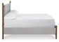 Lyncott California  Upholstered Bed With Mirrored Dresser