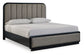 Rowanbeck California  Upholstered Panel Bed, Dresser, Mirror And Nightstand