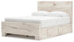 Lawroy  Panel Bed With Storage, Dresser And Mirror