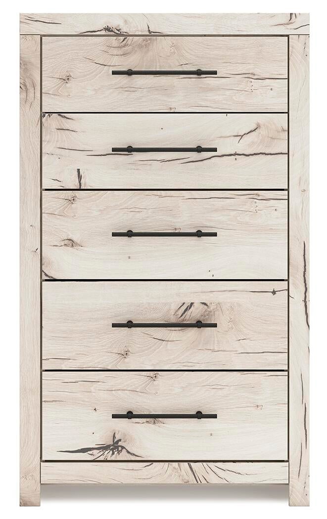 Lawroy  Panel Bed, Dresser, Mirror, Chest And Nightstand